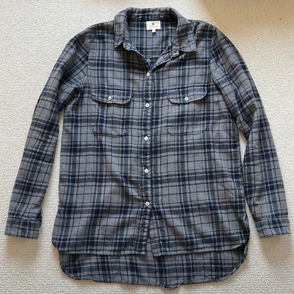 Sundry Flannel Button Down